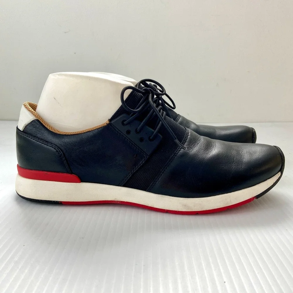 Vionic Carmen Black Leather Lace Up Casual‎ Sneakers Womens 9.5